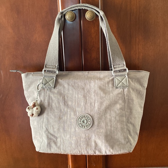Handbags - Kipling Gray Tote! In great condition!